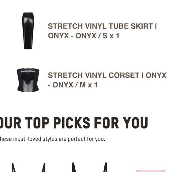 STRETCH VINYL TUBE SKIRT | ONYX - ONYX / S
STRETCH VINYL CORSET I ONYX
- ONYX /M - Picture 4 of 4